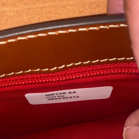 Dooney & Bourke Tan Leather Satchel with Gold Accents - Picture 7 of 9